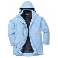 PARKA SRA IMP. AZUL CLARO C/ POLAR AZUL ESC. S571